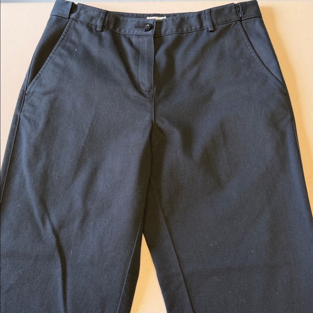 L.L. Bean Classic Fit Blue Khaki Pants (Petite) - Picture 3 of 7